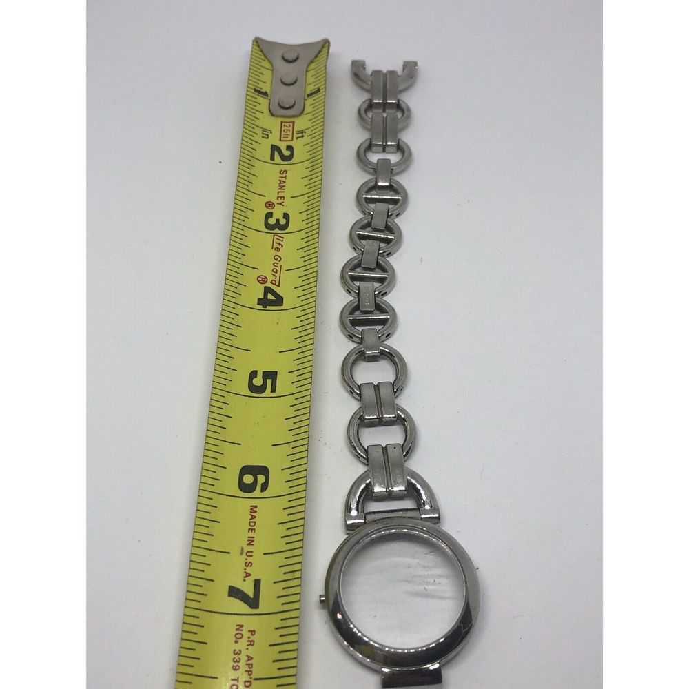 Authentic Fossil Used Watch Parts Band Case Stainless Steel 15mm Bb377